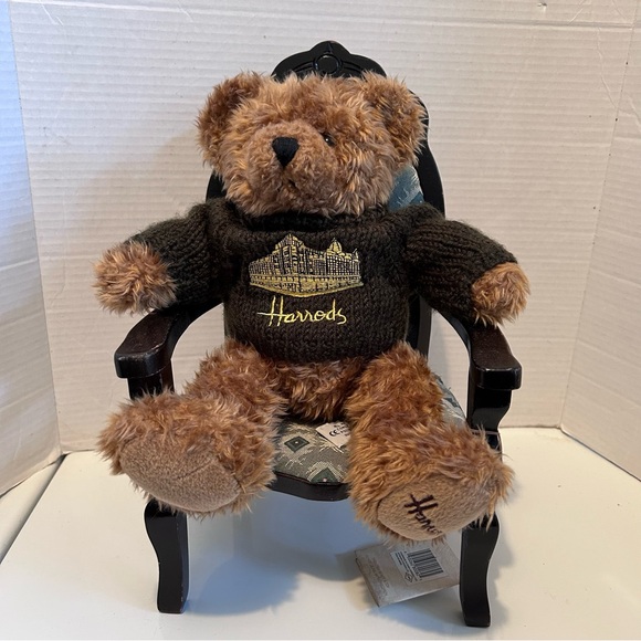 Vintage brown HARRODS Knights Bridge bear 13” - Picture 1 of 8